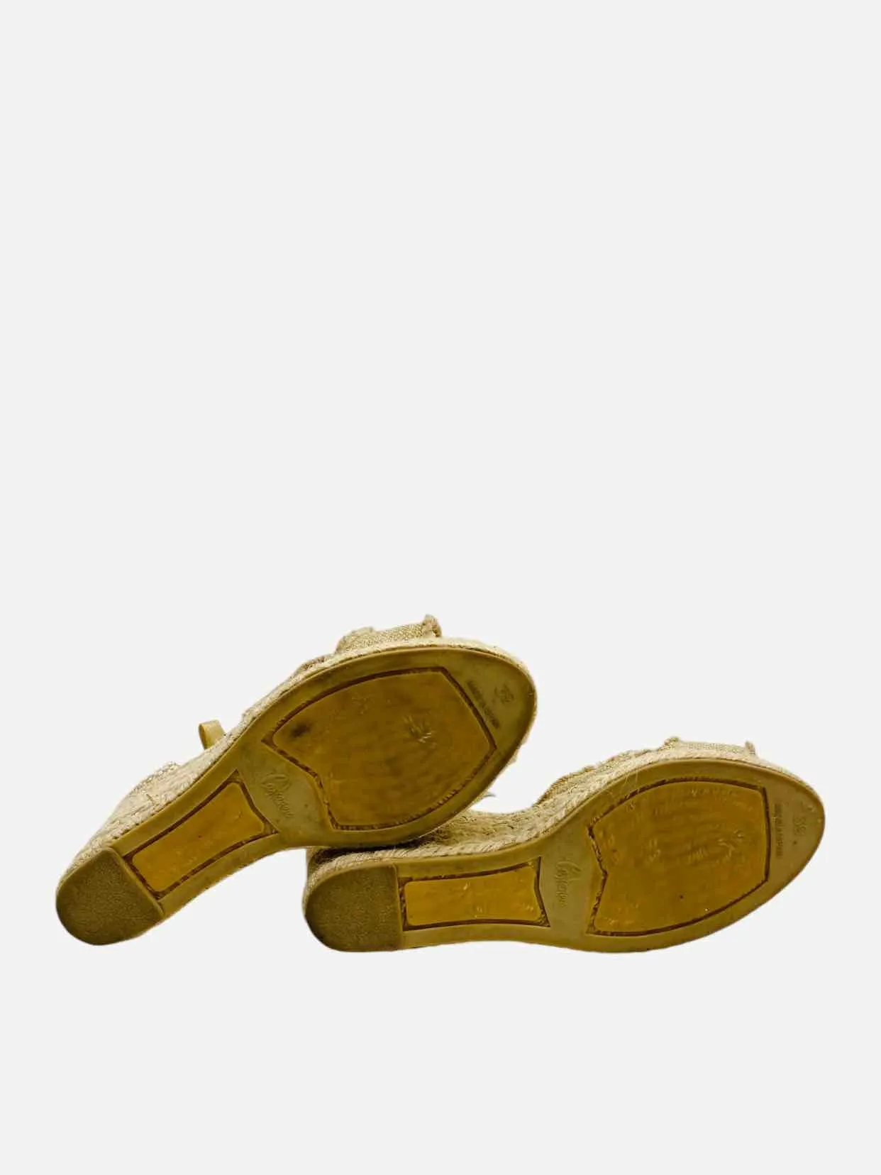 CASTANER Espadrille Beige Wedges 39