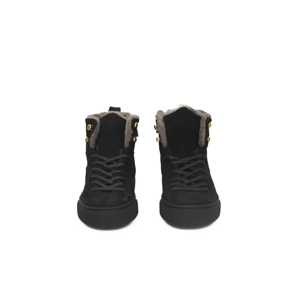 Cerruti 1881 Black Cowhide Women Sneaker