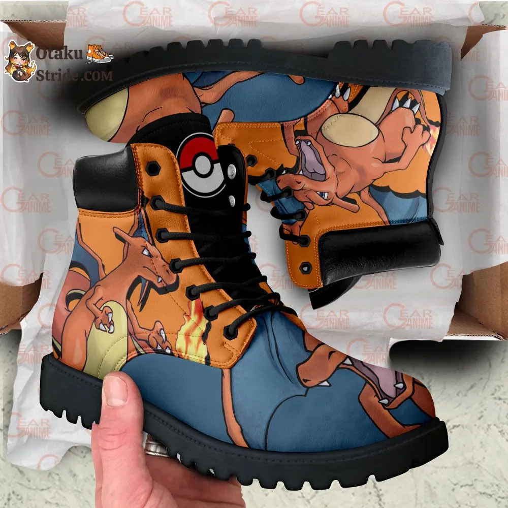 Charizard Boots Anime Leather Casual MV0409
