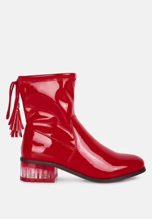 Cheer Leader Tassels Detail Ankle Boots By Ruw