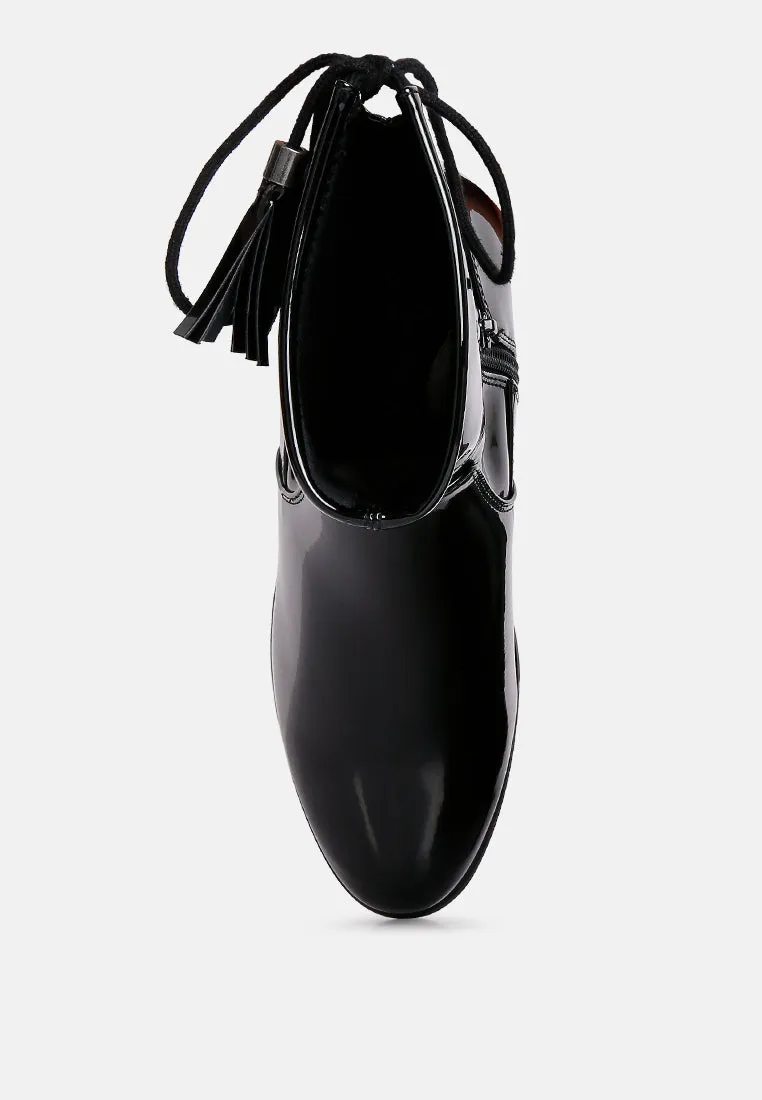 Cheer Leader Tassels Detail Ankle Boots By Ruw