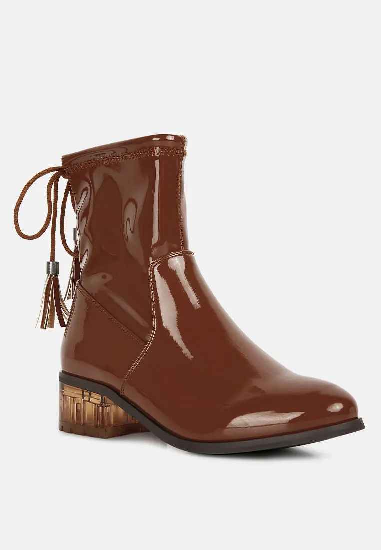 Cheer Leader Tassels Detail Ankle Boots By Ruw