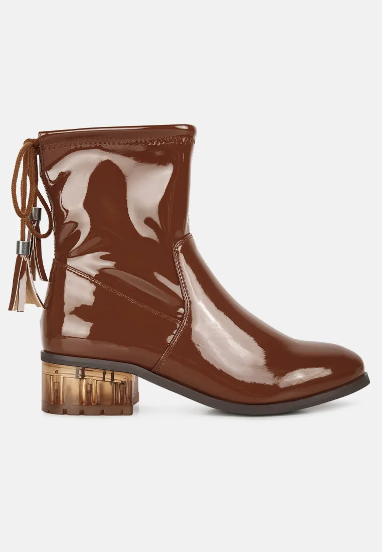 Cheer Leader Tassels Detail Ankle Boots By Ruw