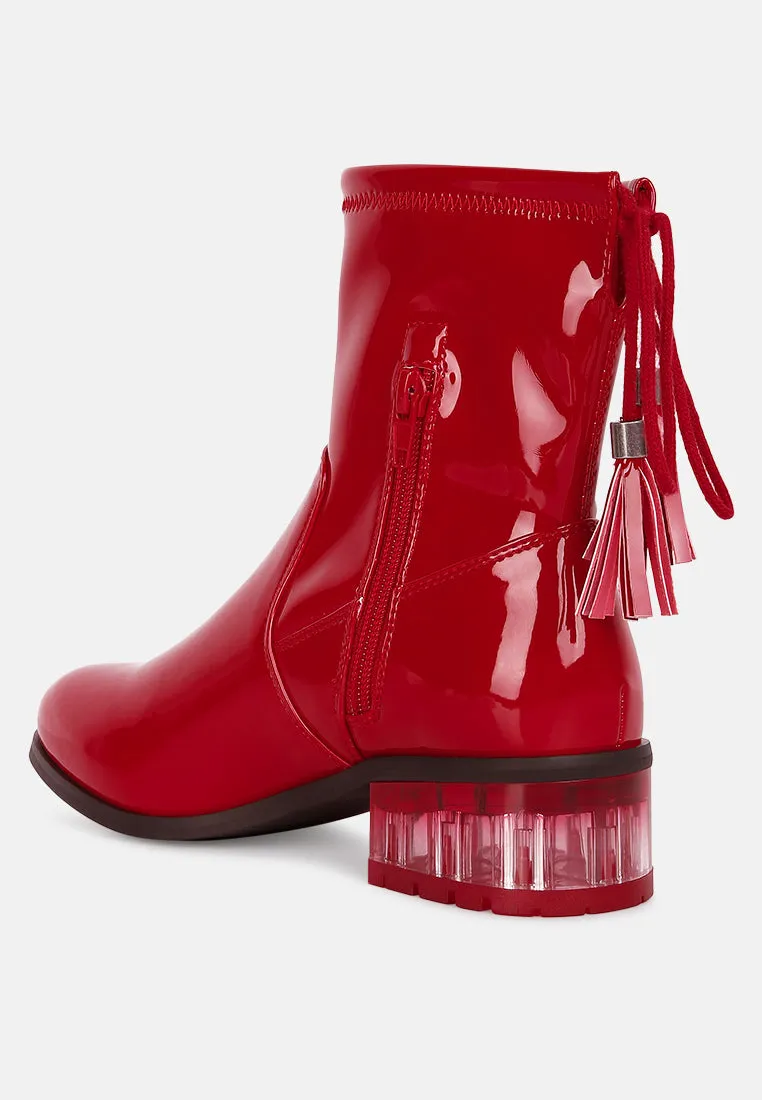 Cheer Leader Tassels Detail Ankle Boots By Ruw