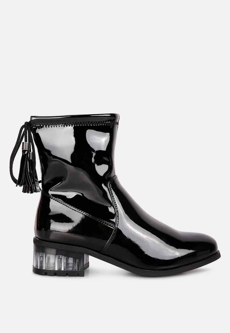 Cheer Leader Tassels Detail Ankle Boots By Ruw