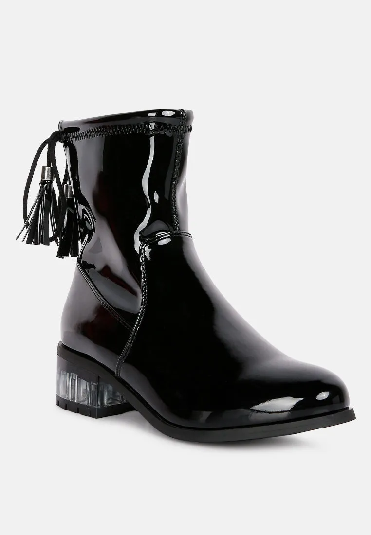 Cheer Leader Tassels Detail Ankle Boots By Ruw