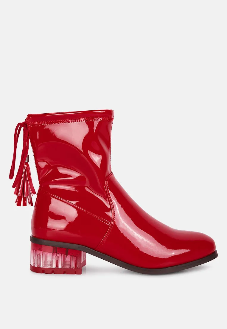 Cheer Leader Tassels Detail Ankle Boots By Ruw
