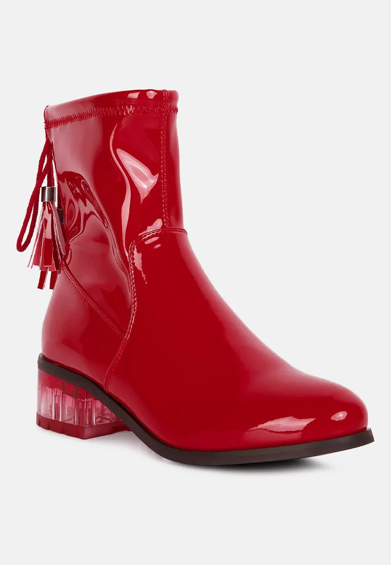 Cheer Leader Tassels Detail Ankle Boots By Ruw