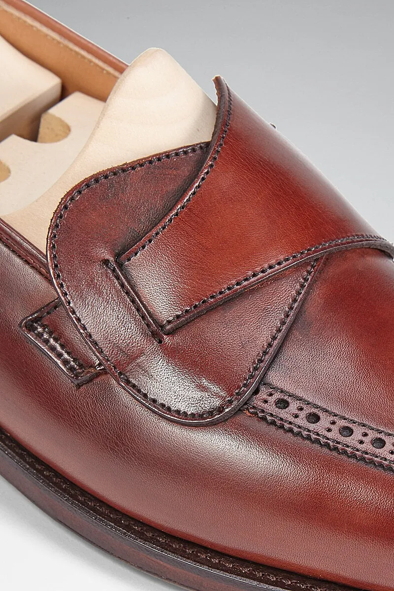 Chestnut Calf Leather Butterfly Loafers