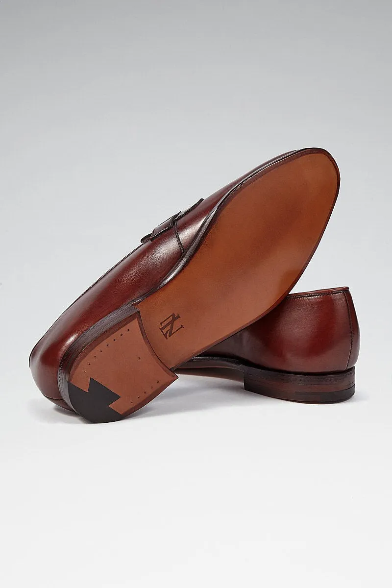 Chestnut Calf Leather Butterfly Loafers
