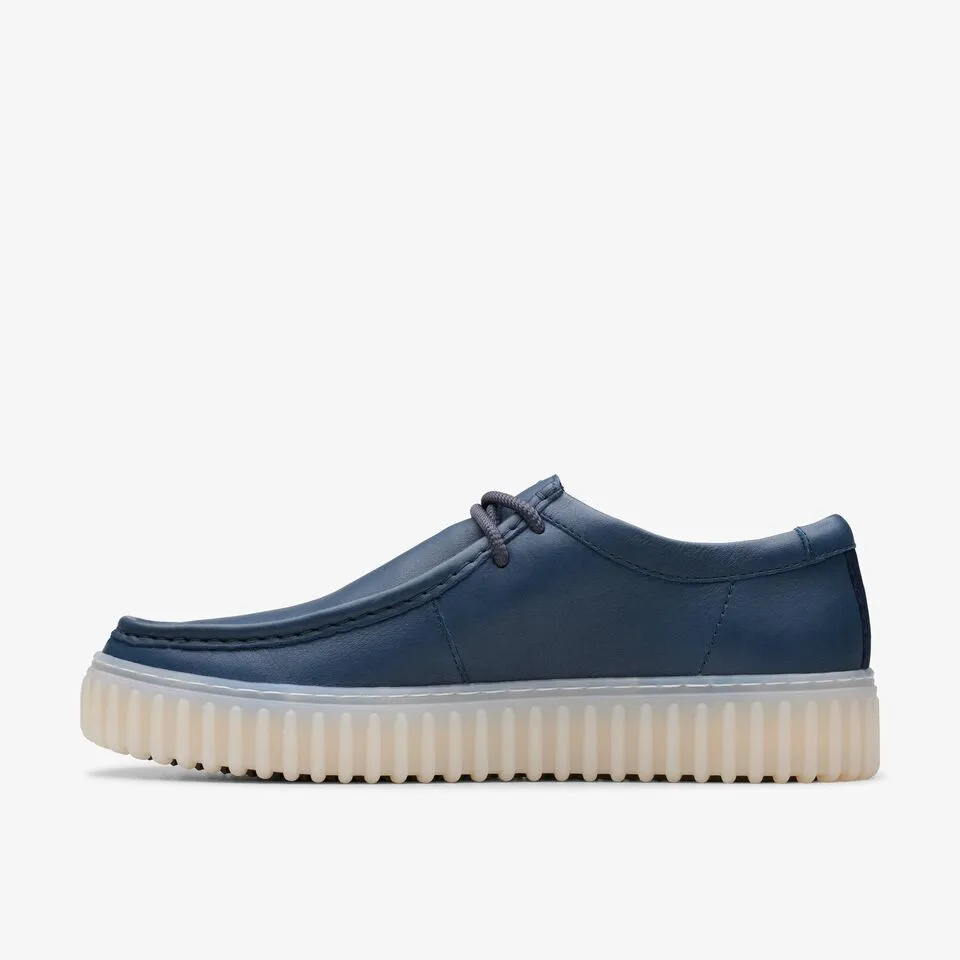Clarks Men's Torhill Lo Navy | White Leather