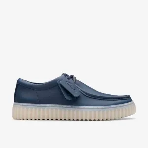 Clarks Men's Torhill Lo Navy | White Leather