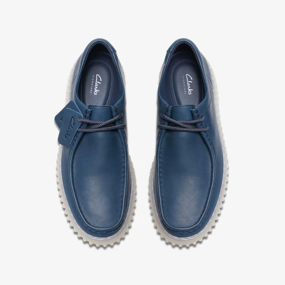 Clarks Men's Torhill Lo Navy | White Leather