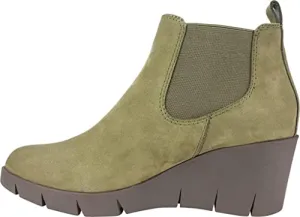 CLIFFS BY WHITE MOUNTAIN Shoes PERCY Women's Boot, OLIVE/NUBUCK/LEATHER, 10 M