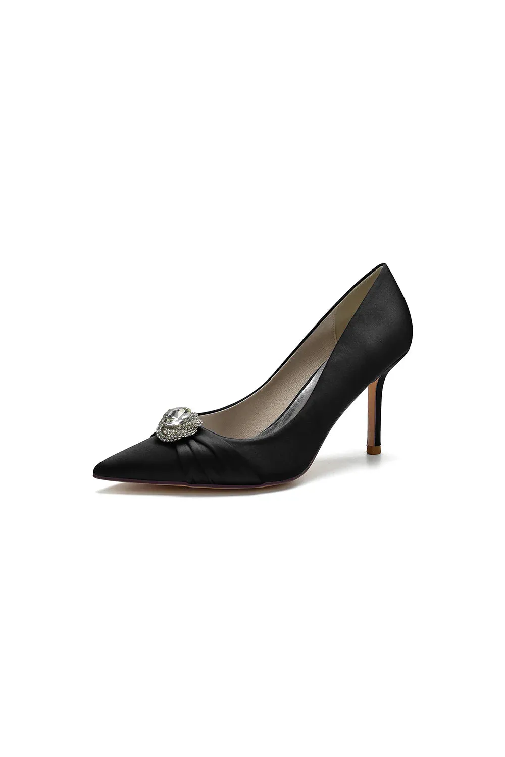Cocktail Pointed Toe Crystal High Heels