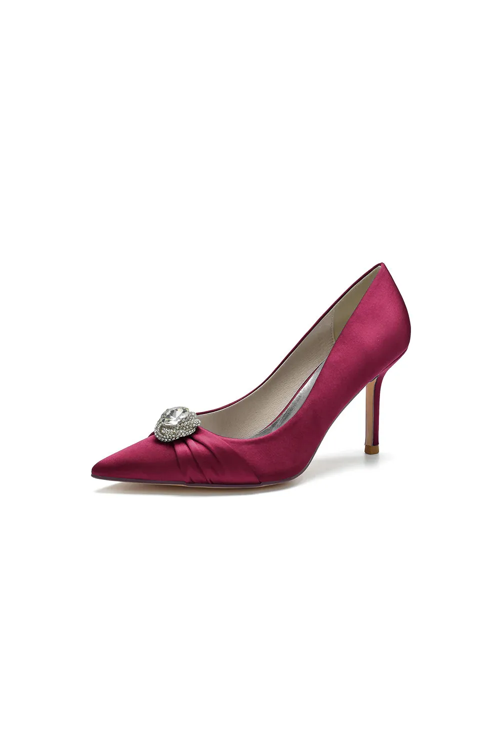 Cocktail Pointed Toe Crystal High Heels