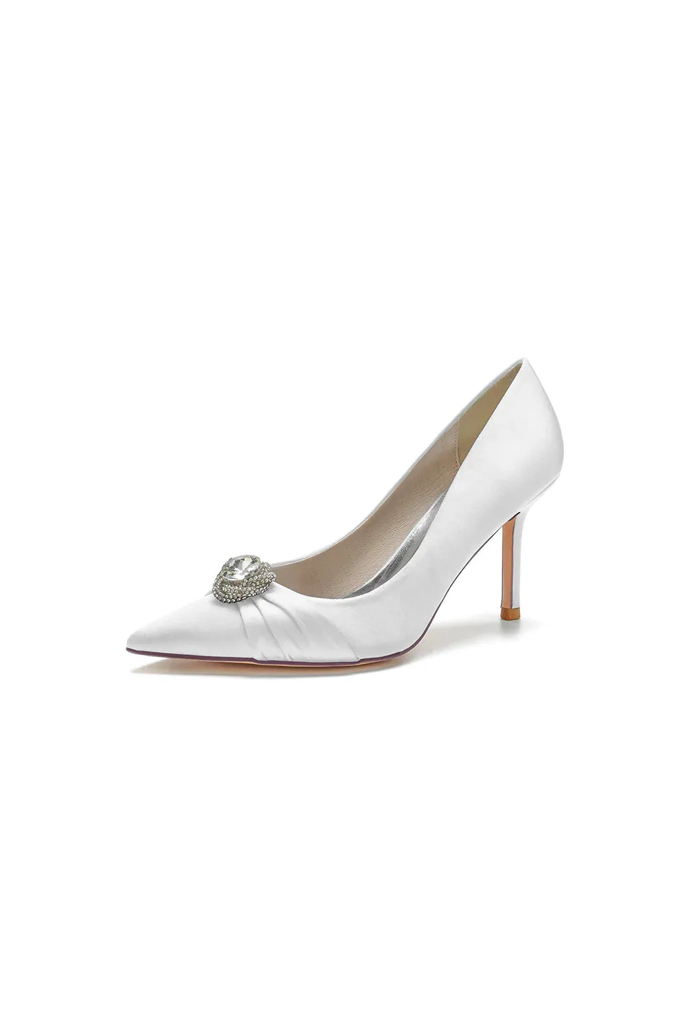 Cocktail Pointed Toe Crystal High Heels