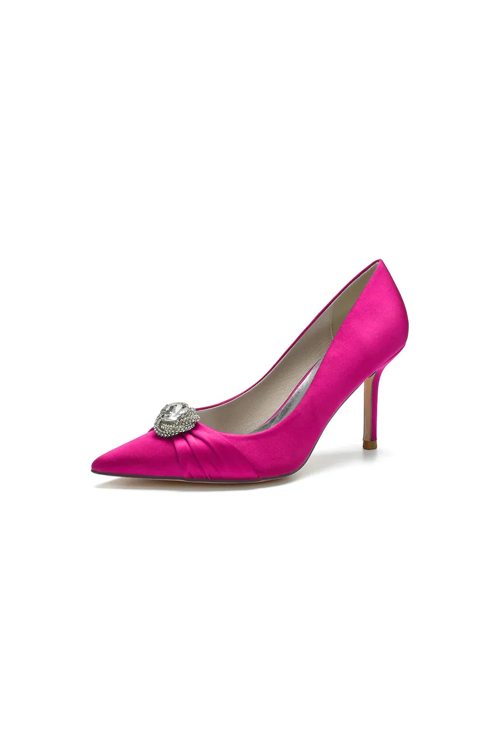 Cocktail Pointed Toe Crystal High Heels