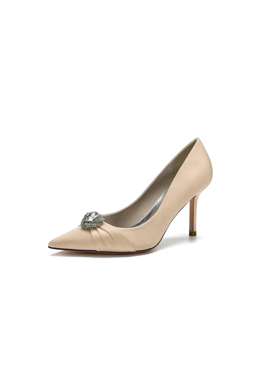 Cocktail Pointed Toe Crystal High Heels