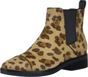 Cole Haan Women's Mara Grand Chls Boot Ankle, Ocelot Black Lthr, 6.5