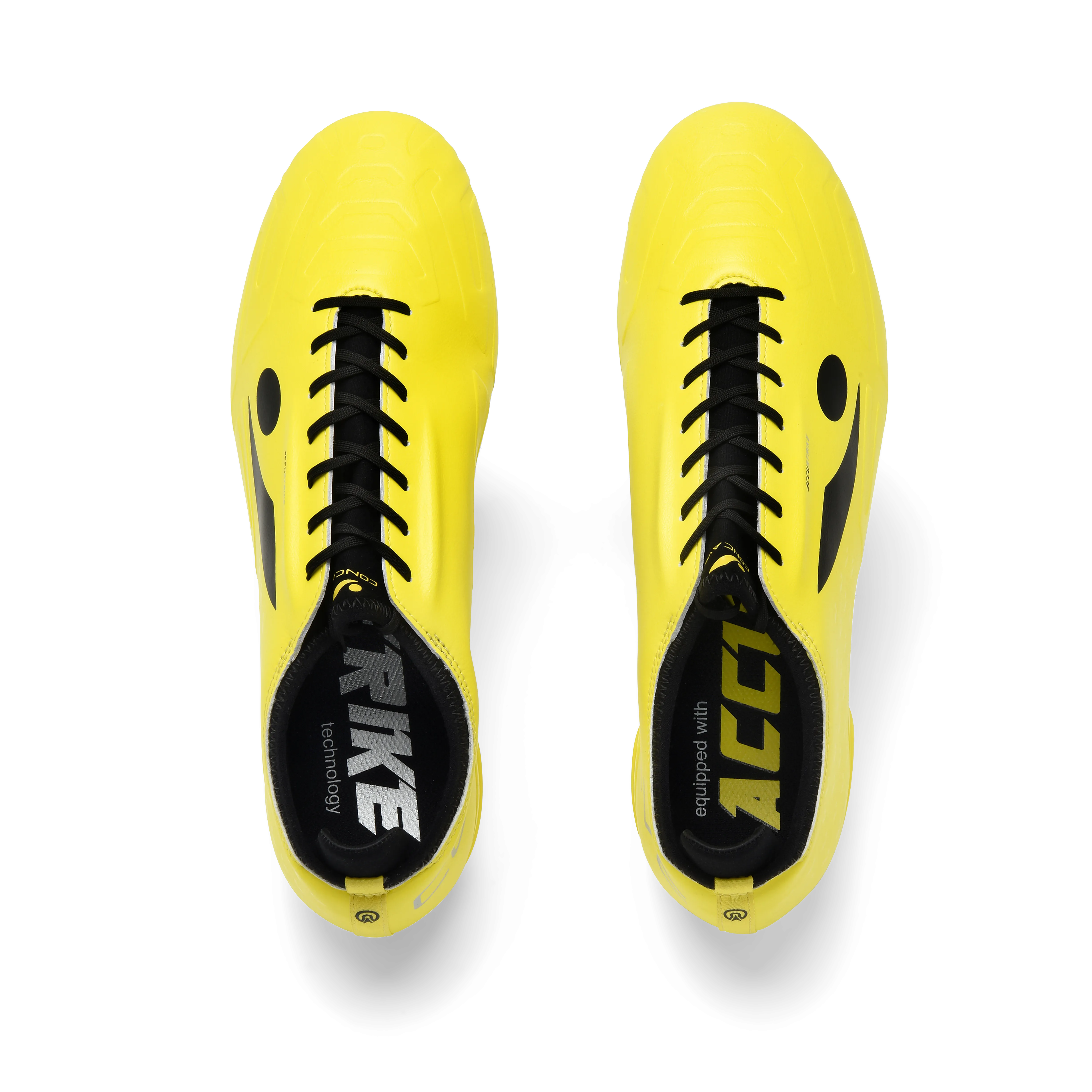 Concave Halo V2 Firm Ground Junior's Football Boots - Yellow/Black