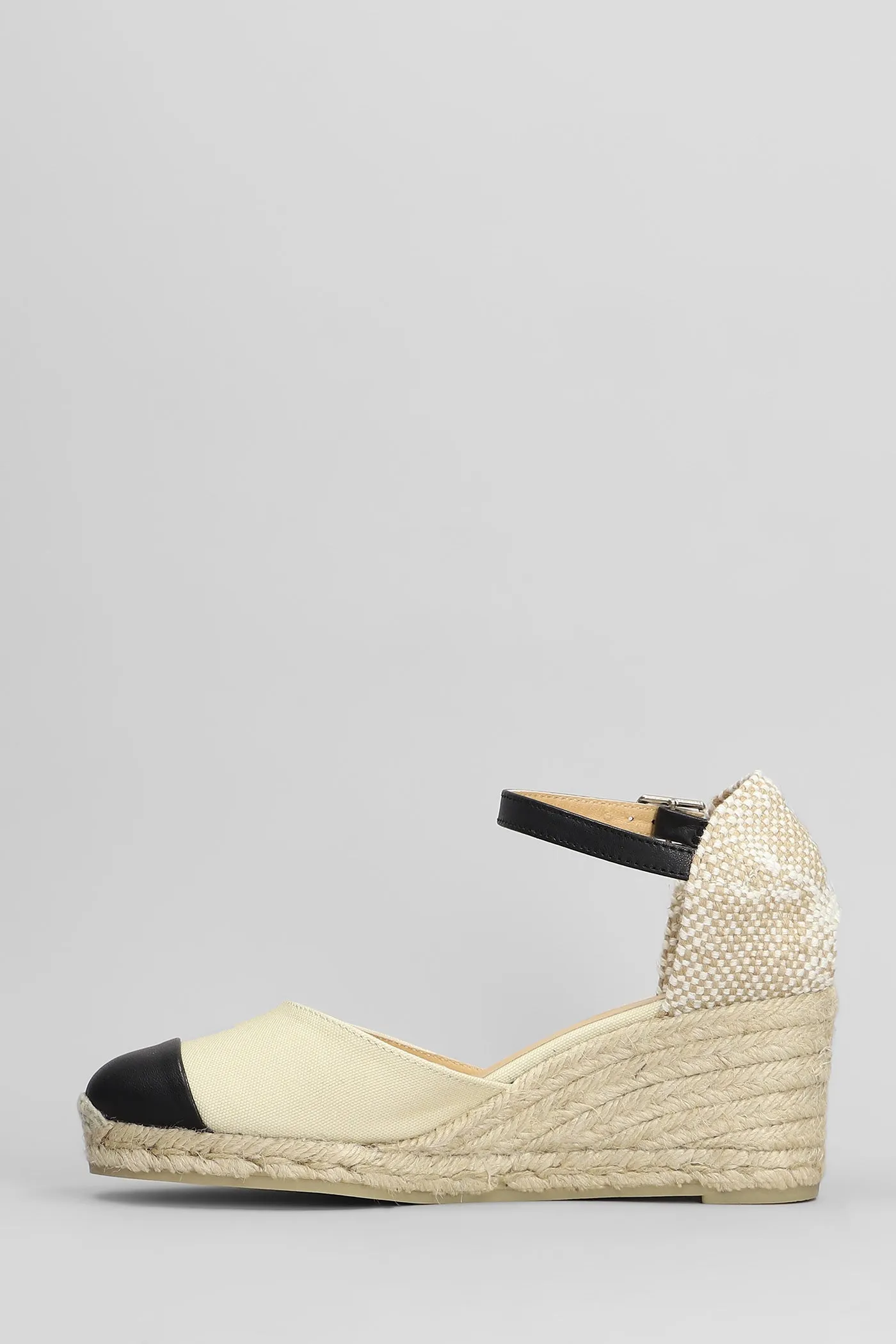 Coraline-6-264 Wedges in beige canvas