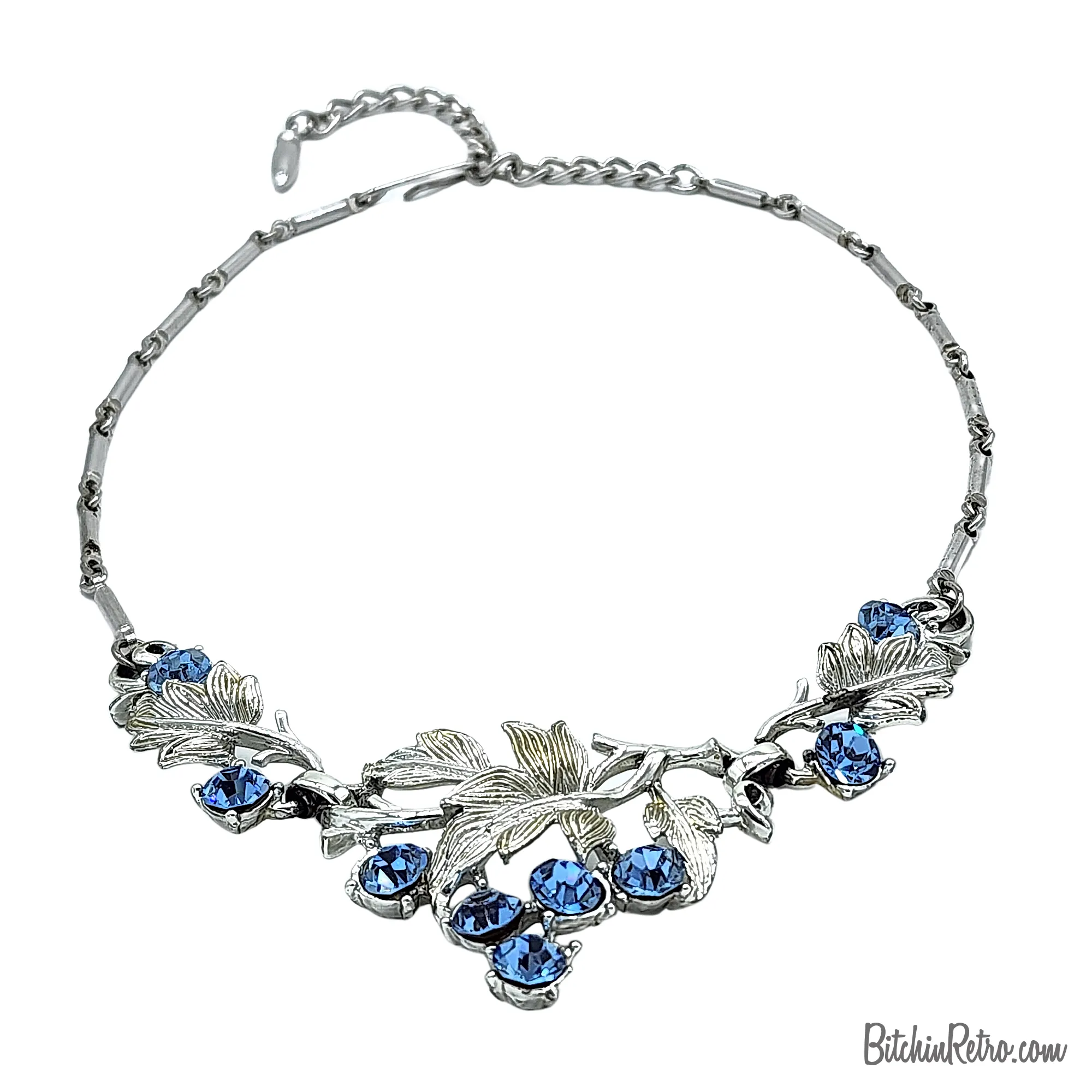 Coro Pegasus Des Pat Pend Rhinestone Necklace Circa 1945