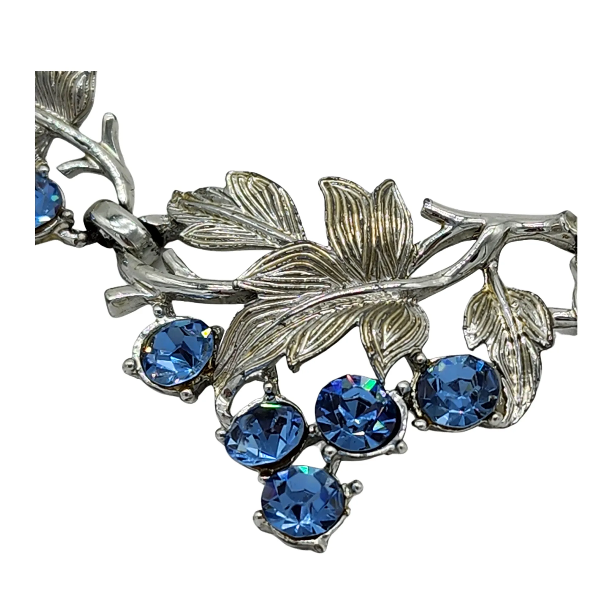 Coro Pegasus Des Pat Pend Rhinestone Necklace Circa 1945