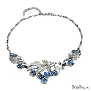 Coro Pegasus Des Pat Pend Rhinestone Necklace Circa 1945