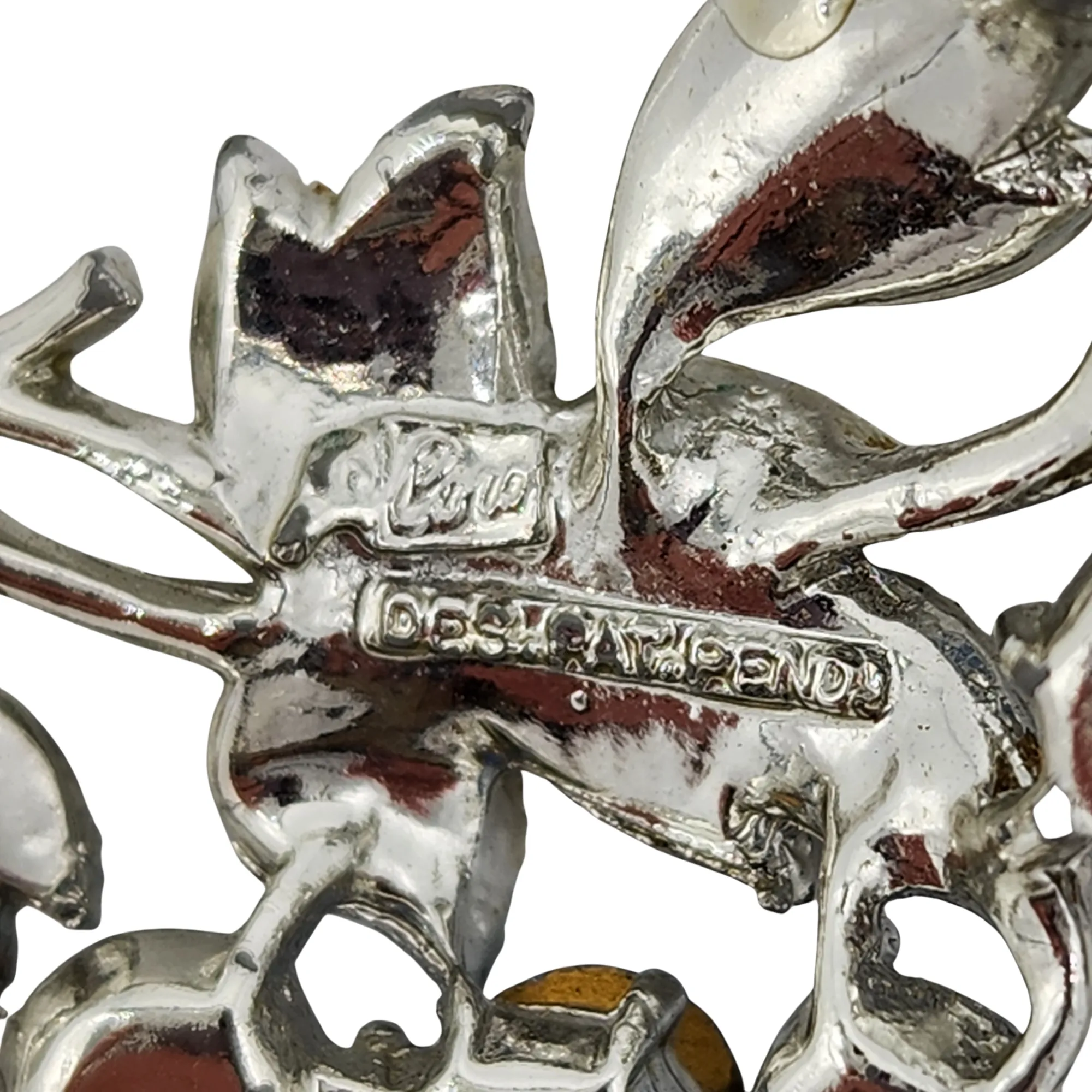 Coro Pegasus Des Pat Pend Rhinestone Necklace Circa 1945