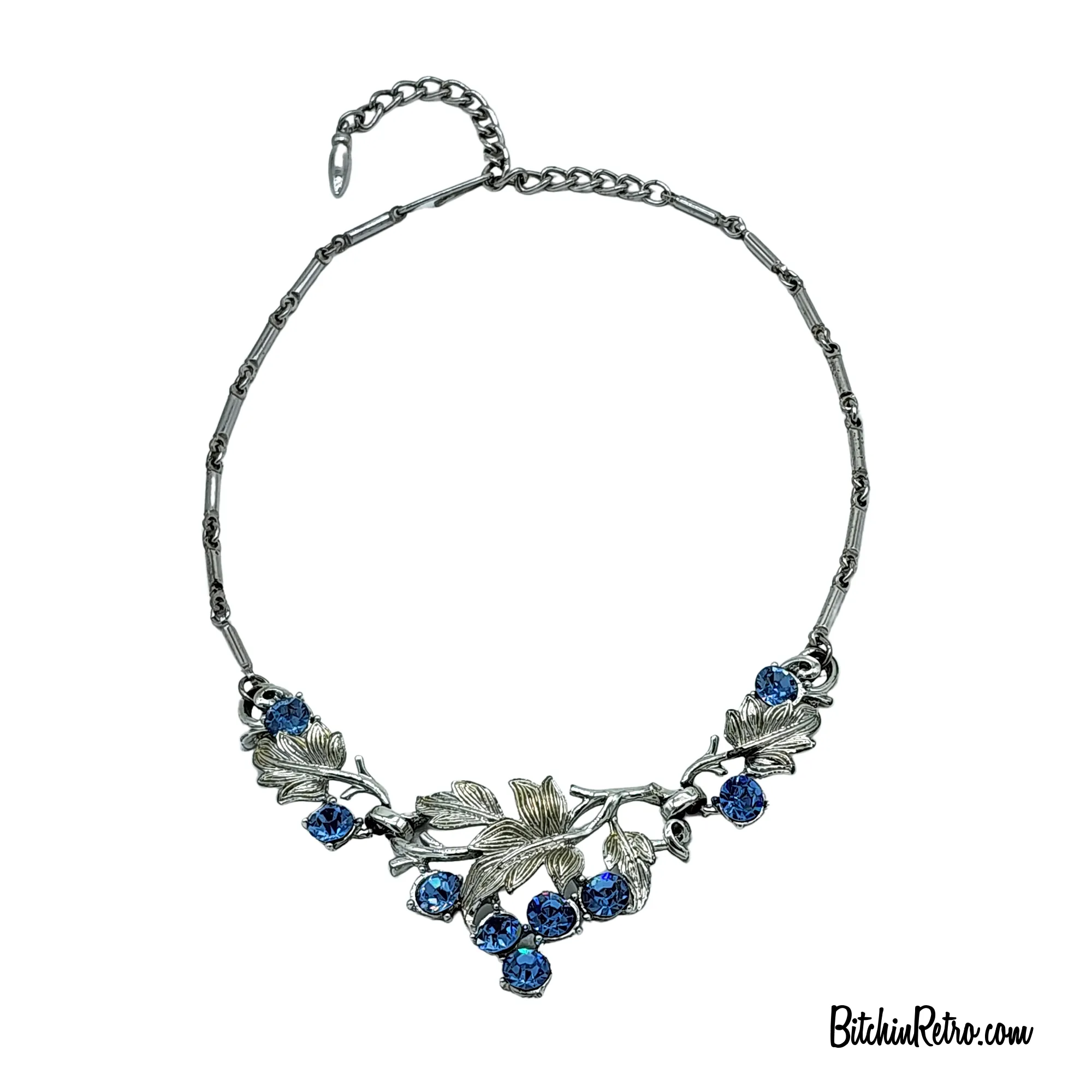 Coro Pegasus Des Pat Pend Rhinestone Necklace Circa 1945