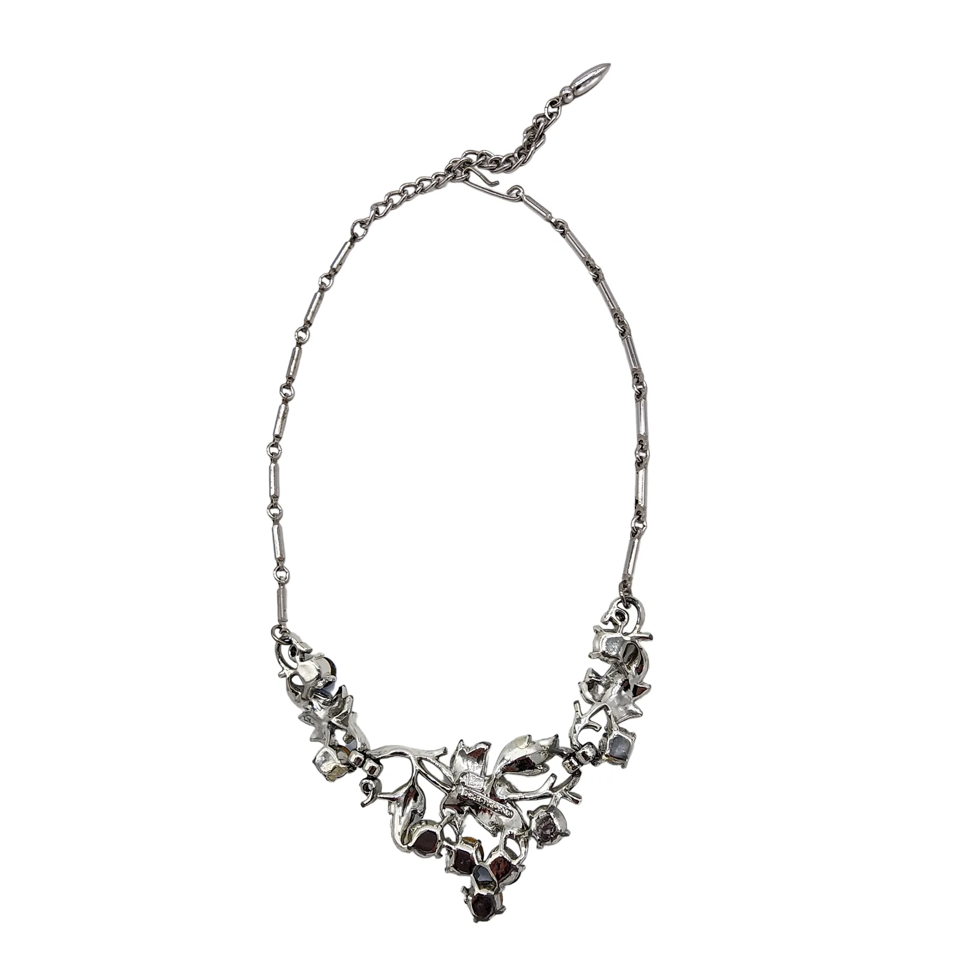 Coro Pegasus Des Pat Pend Rhinestone Necklace Circa 1945