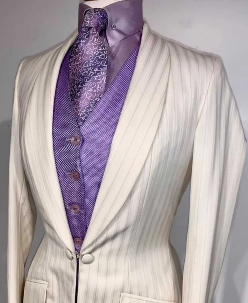 Cream Stripe Daycoat
