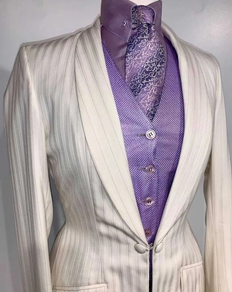 Cream Stripe Daycoat