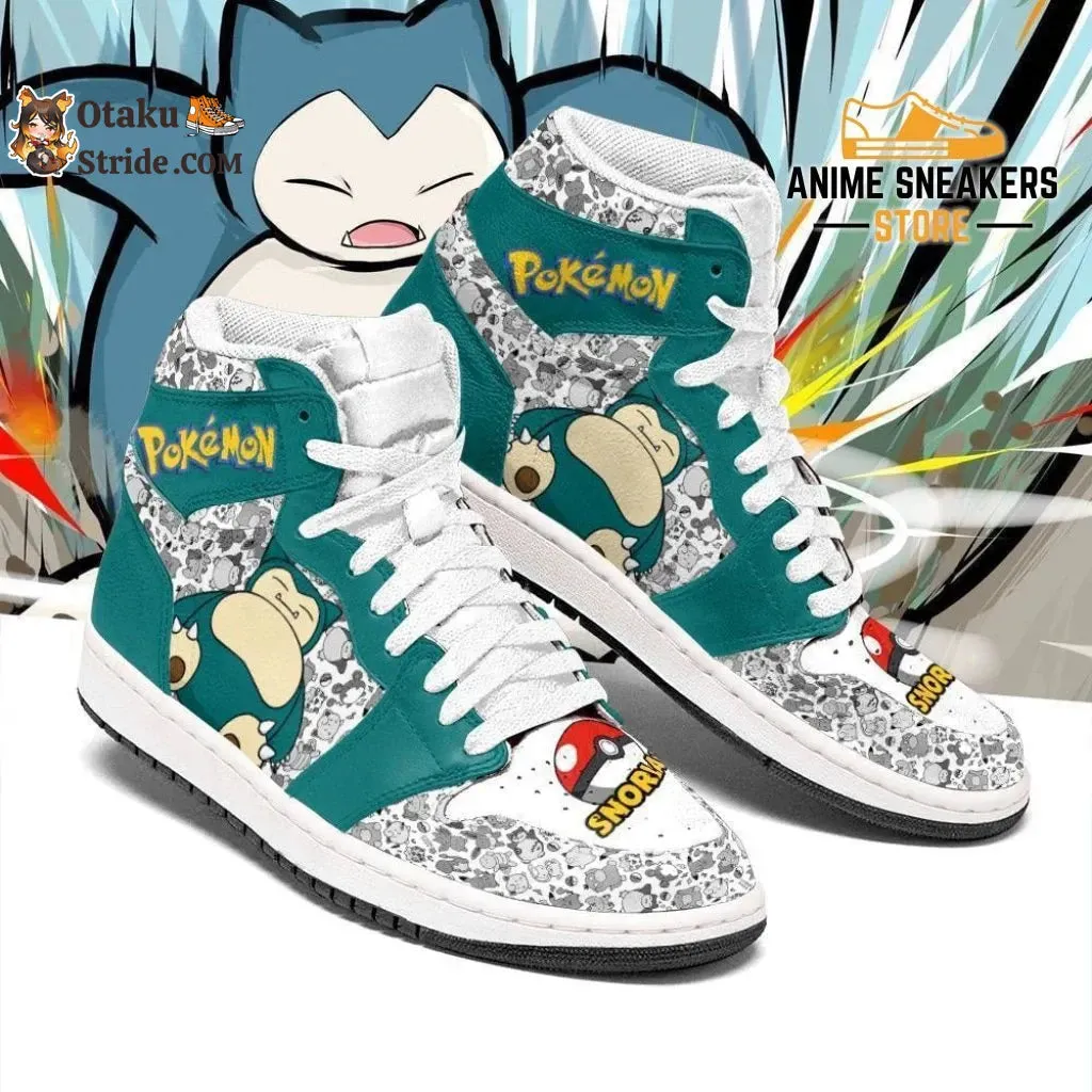 Custom Pokemon Snorlax Anime Sneakers Bold footwear for trainers