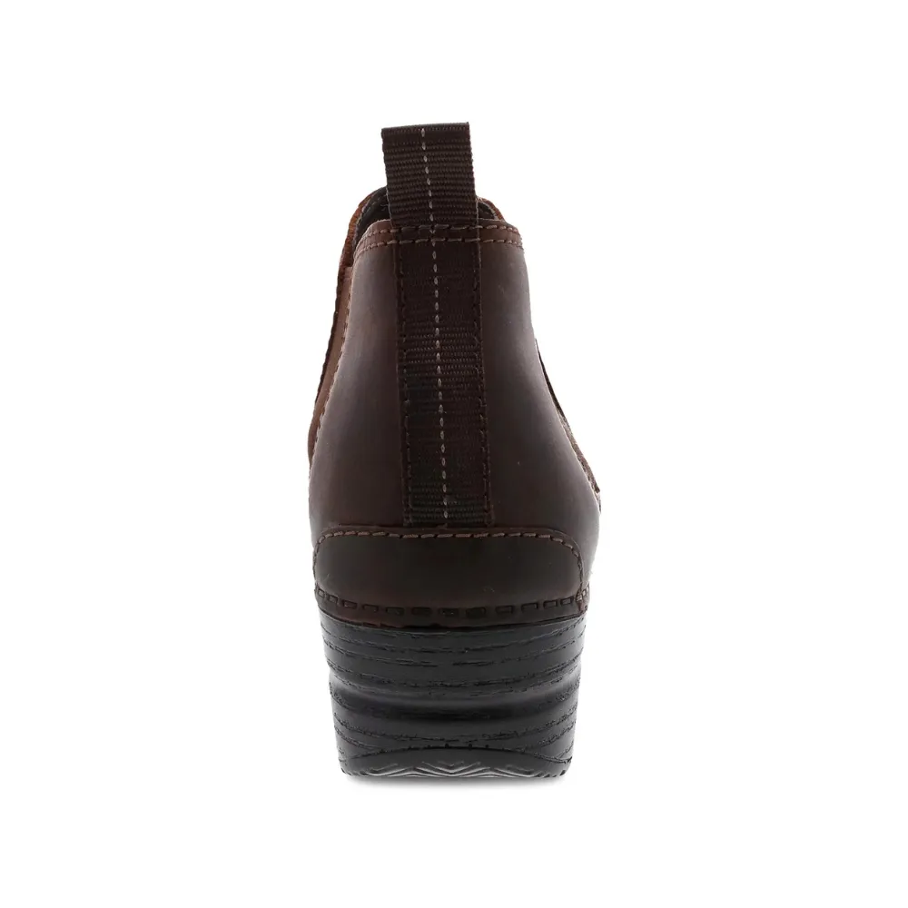 Dansko Frankie Antique Brown Oiled Boot Boot (Women's)