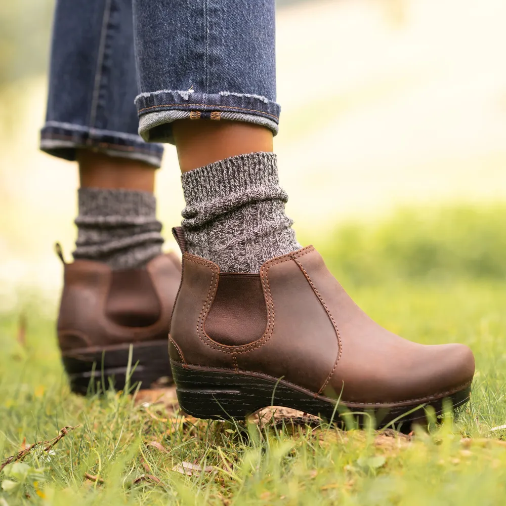 Dansko Frankie Antique Brown Oiled Boot Boot (Women's)