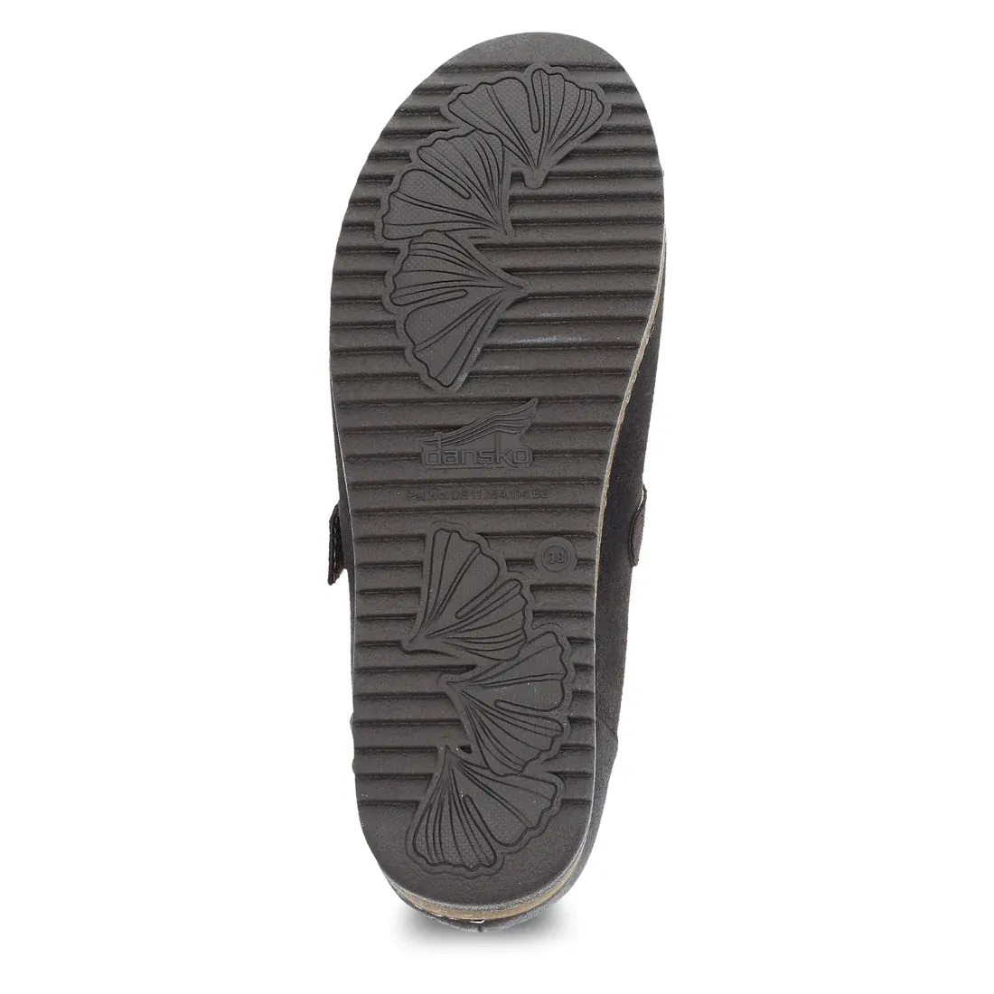 Dansko Women's Mika Chocolate Burnished Suede Mary Jane Leather 9606455300