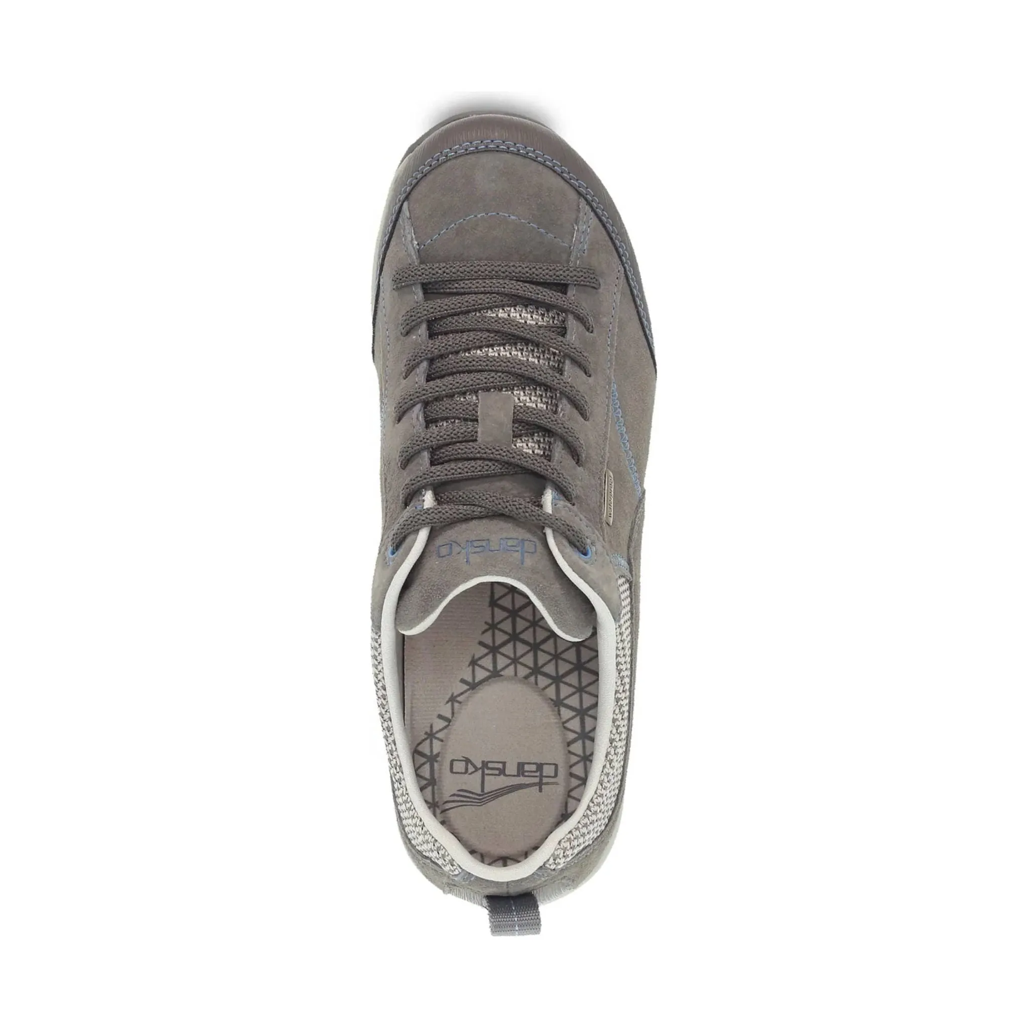 Dansko Women's Paisley Waterproof Sneaker - Grey/Blue Suede
