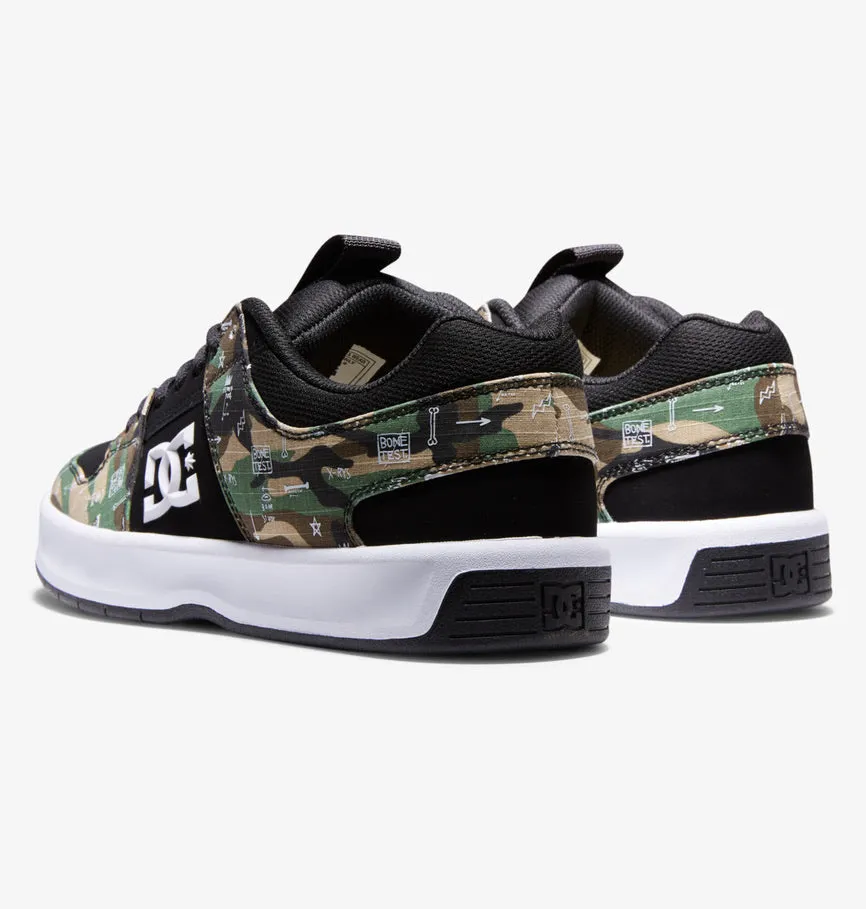 DC SHOES BASQUIAT LYNX ZERO BLACK CAMO PRINT TRAINERS