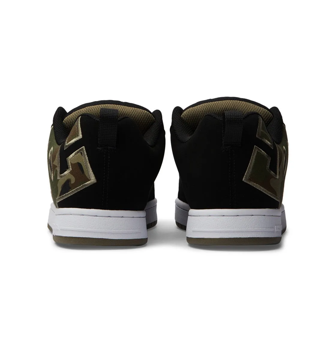 DC SHOES COURT GRAFFIK BLACK BLACK GREEN TRAINERS