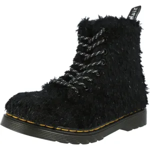 Dr Martens 1460 Pascal Junior Black Tinsel Boots