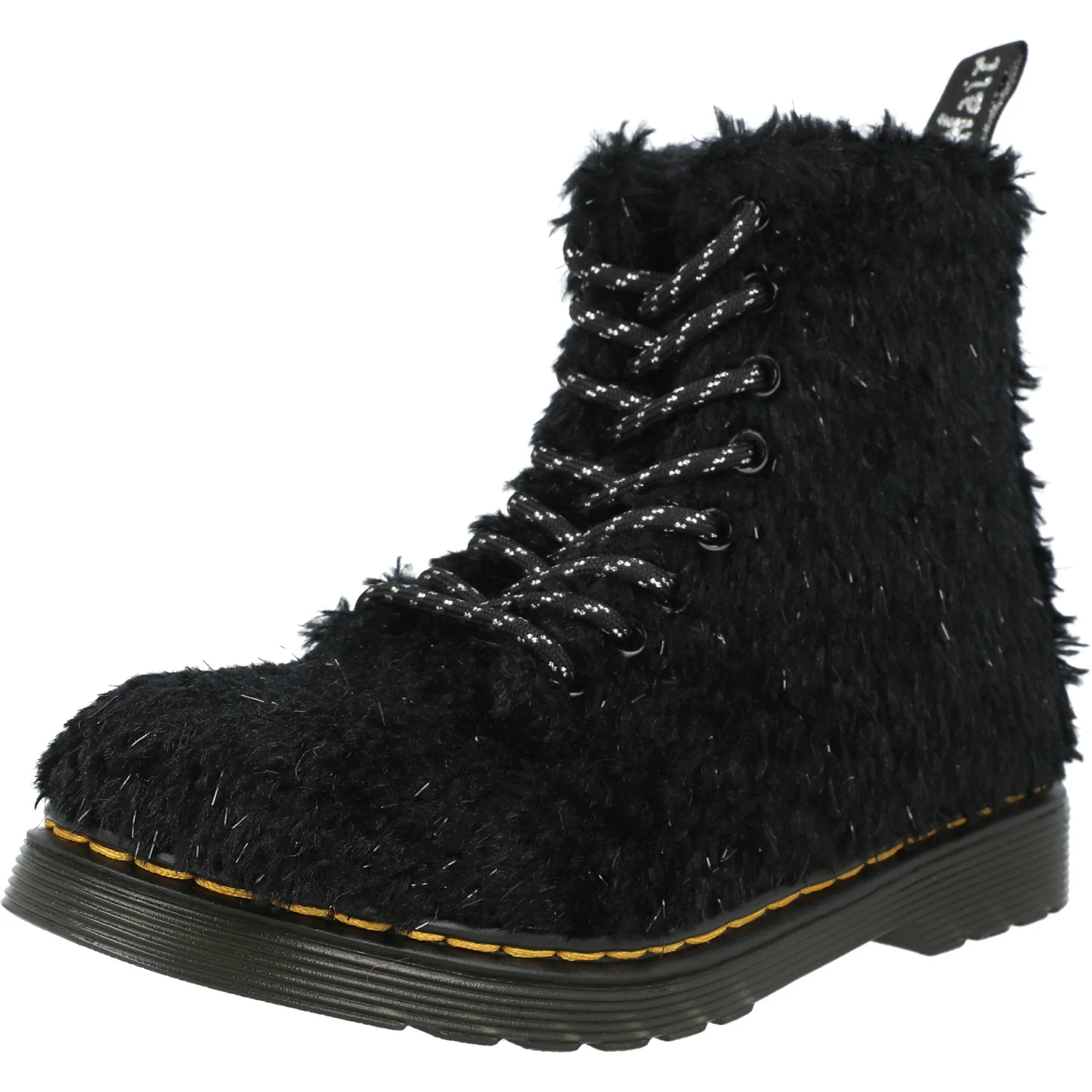 Dr Martens 1460 Pascal Junior Black Tinsel Boots