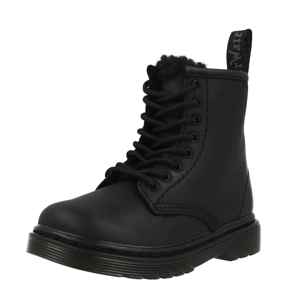 Dr Martens 1460 Serena Mono Black Kids Boots