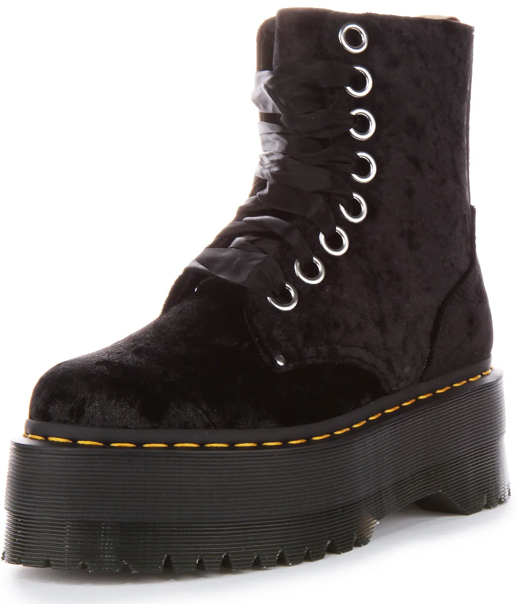 Dr Martens Vegan Jadon Max In Black For Women
