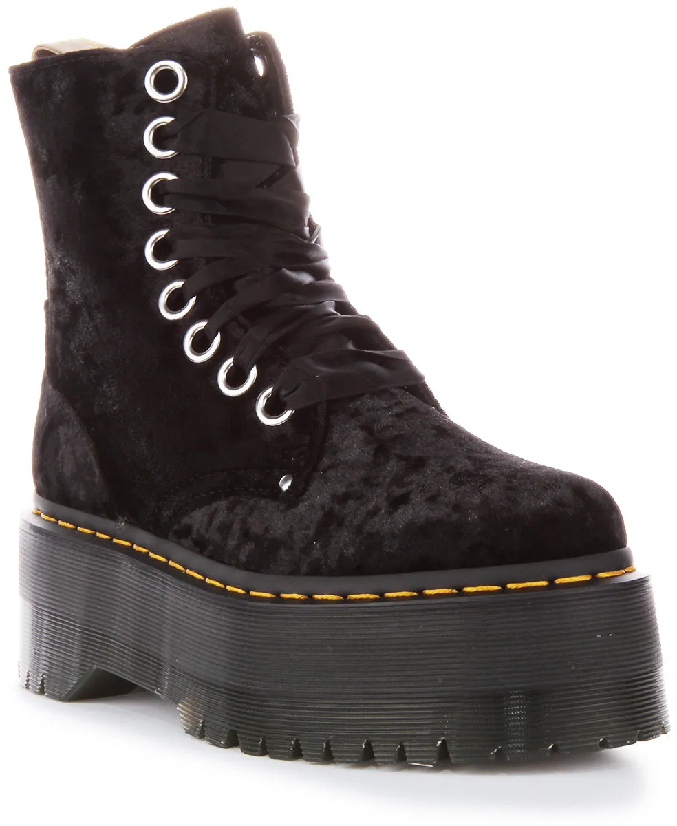 Dr Martens Vegan Jadon Max In Black For Women