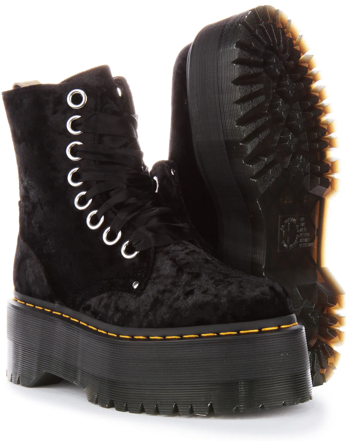 Dr Martens Vegan Jadon Max In Black For Women