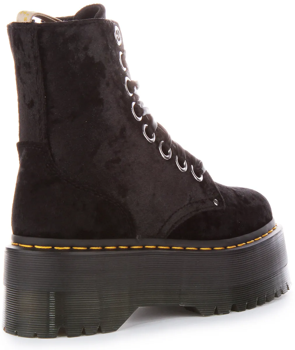 Dr Martens Vegan Jadon Max In Black For Women