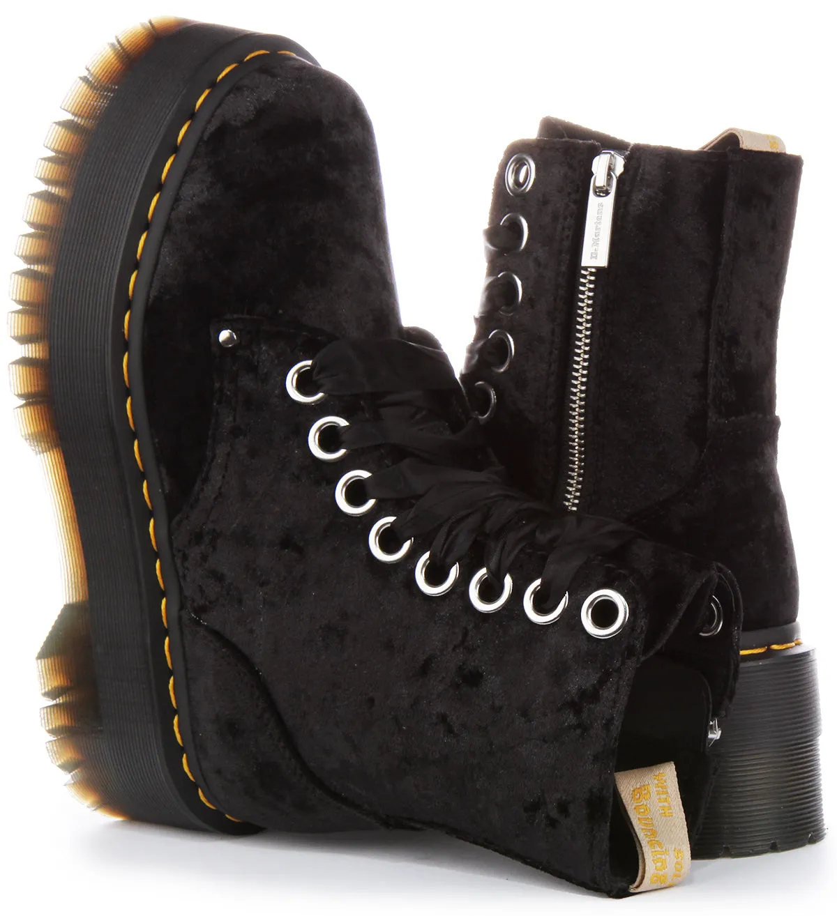 Dr Martens Vegan Jadon Max In Black For Women