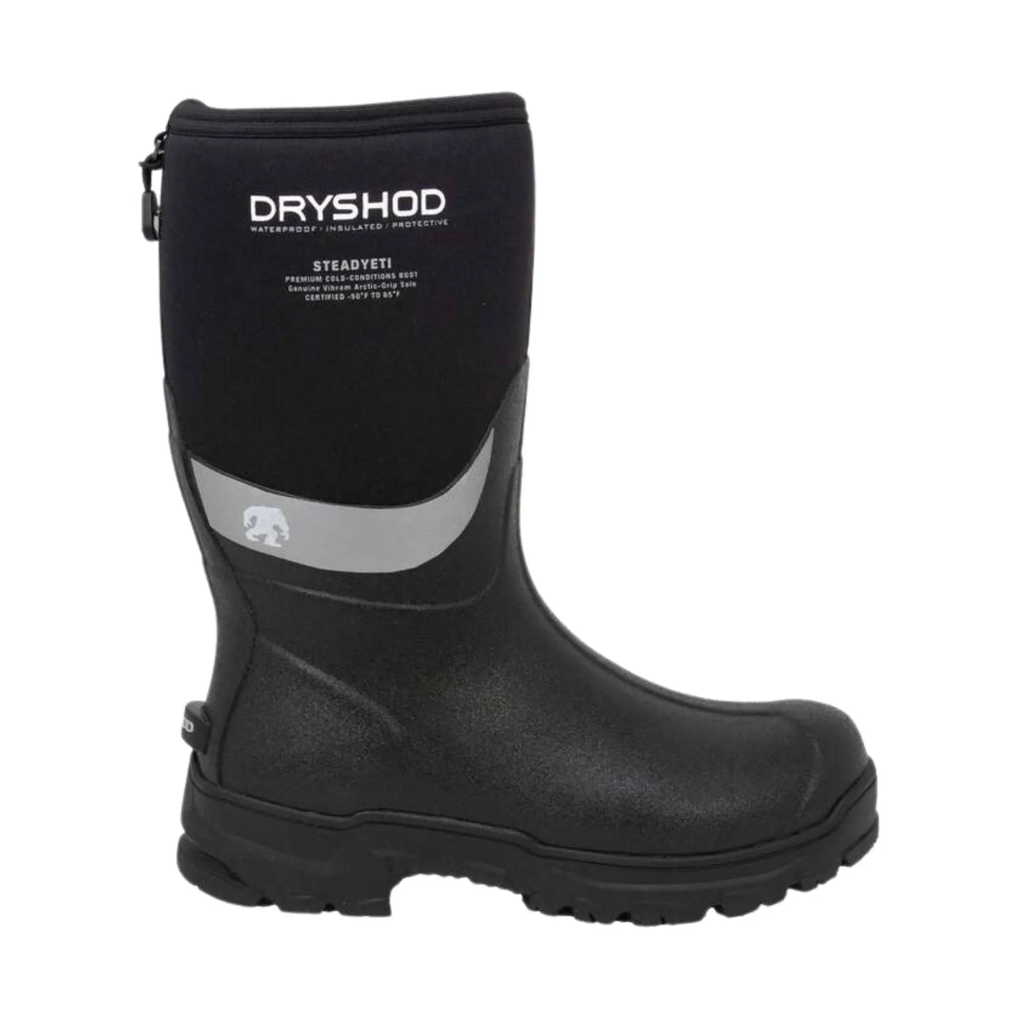 Dryshod Men's Steadyeti Mid Insulated Rain Boots - Black